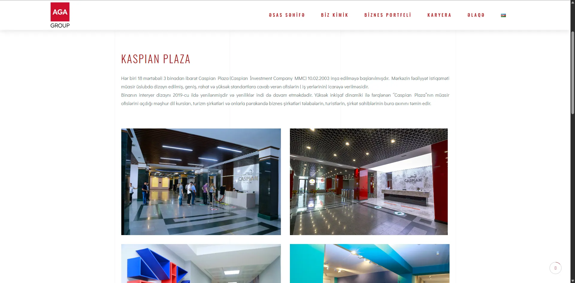 AGA Group screen 2