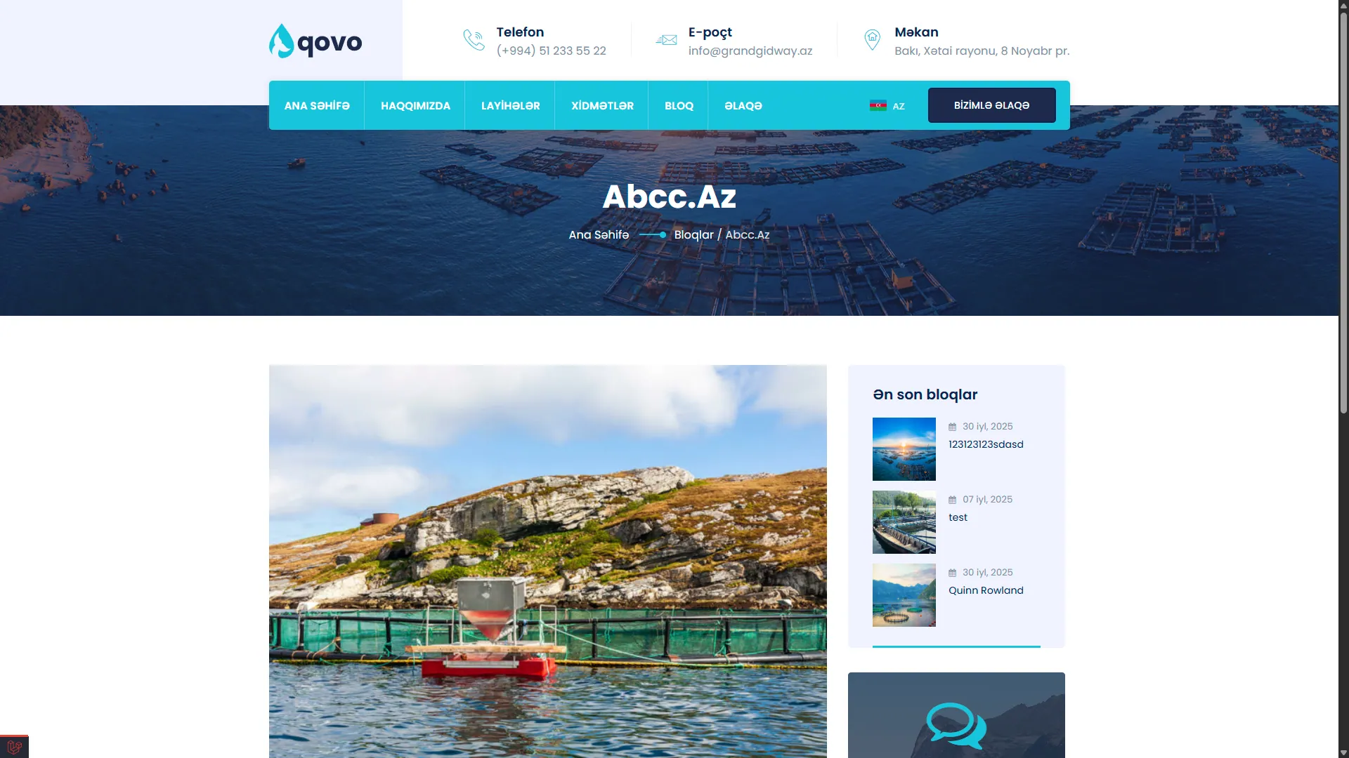 Aqovo.az screen 2