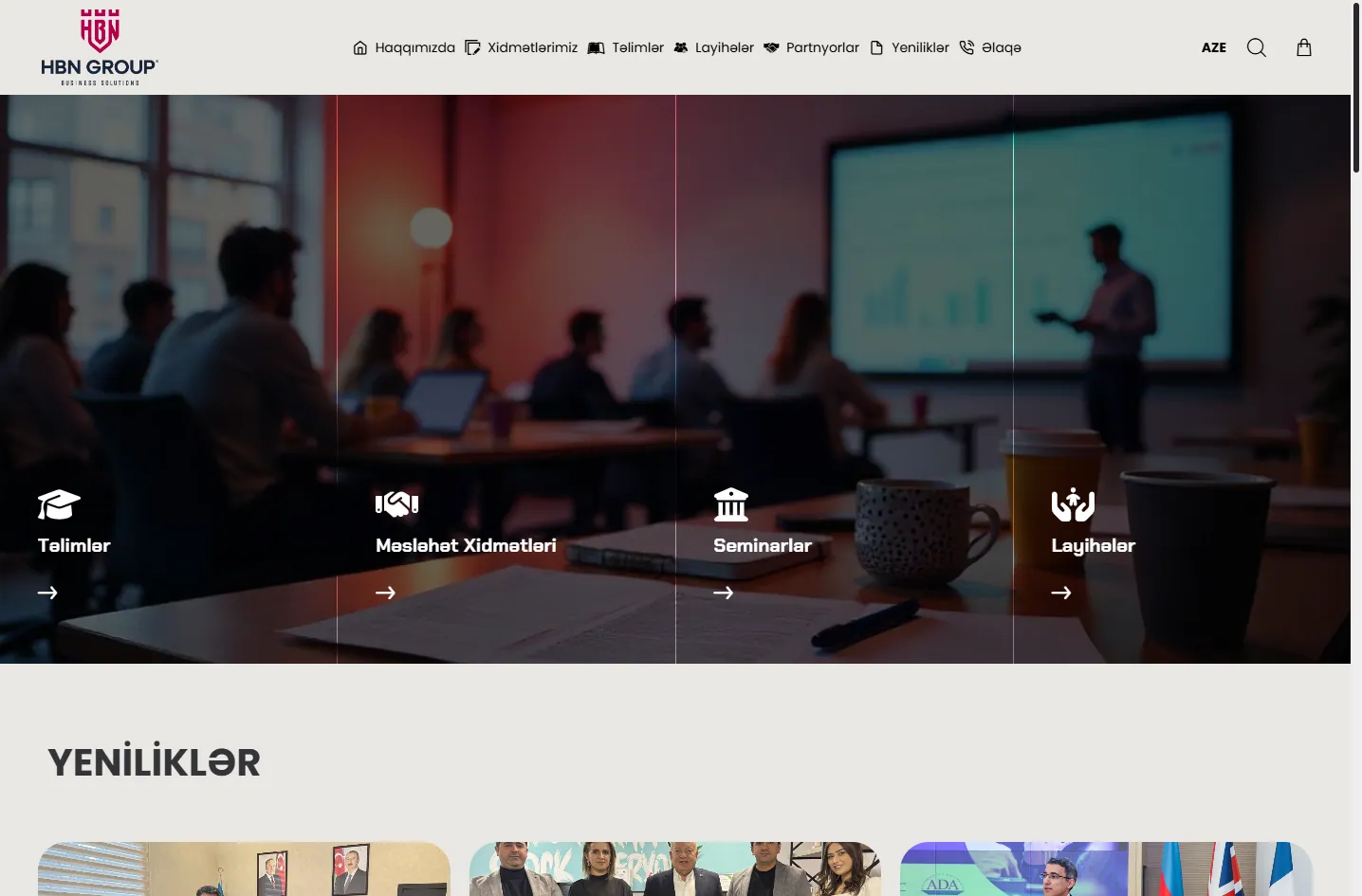 HBNgroup.az screenshot